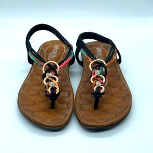 Patrizia Gadelina Women's T-Strap Sandals Size 7